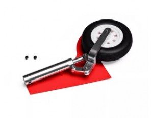 Freewing Ares 3D Red 90mm EDF Jet Main Landing Gear Strut & Wheel Part - Right   